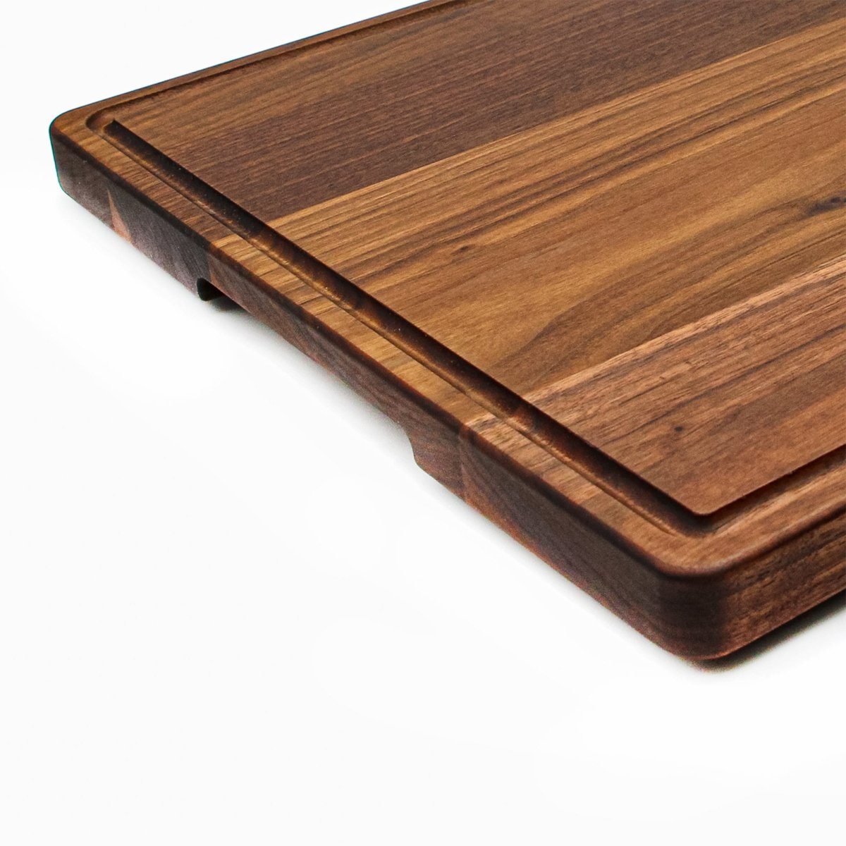 1.25” Thick Extra Large Wood Cutting Board with Feet, Pocket Handles and Juice Groove, 24x18”x1.25 Inches Thick, Gift For Dad, 100% USA Made, - Country Life Natural Foods