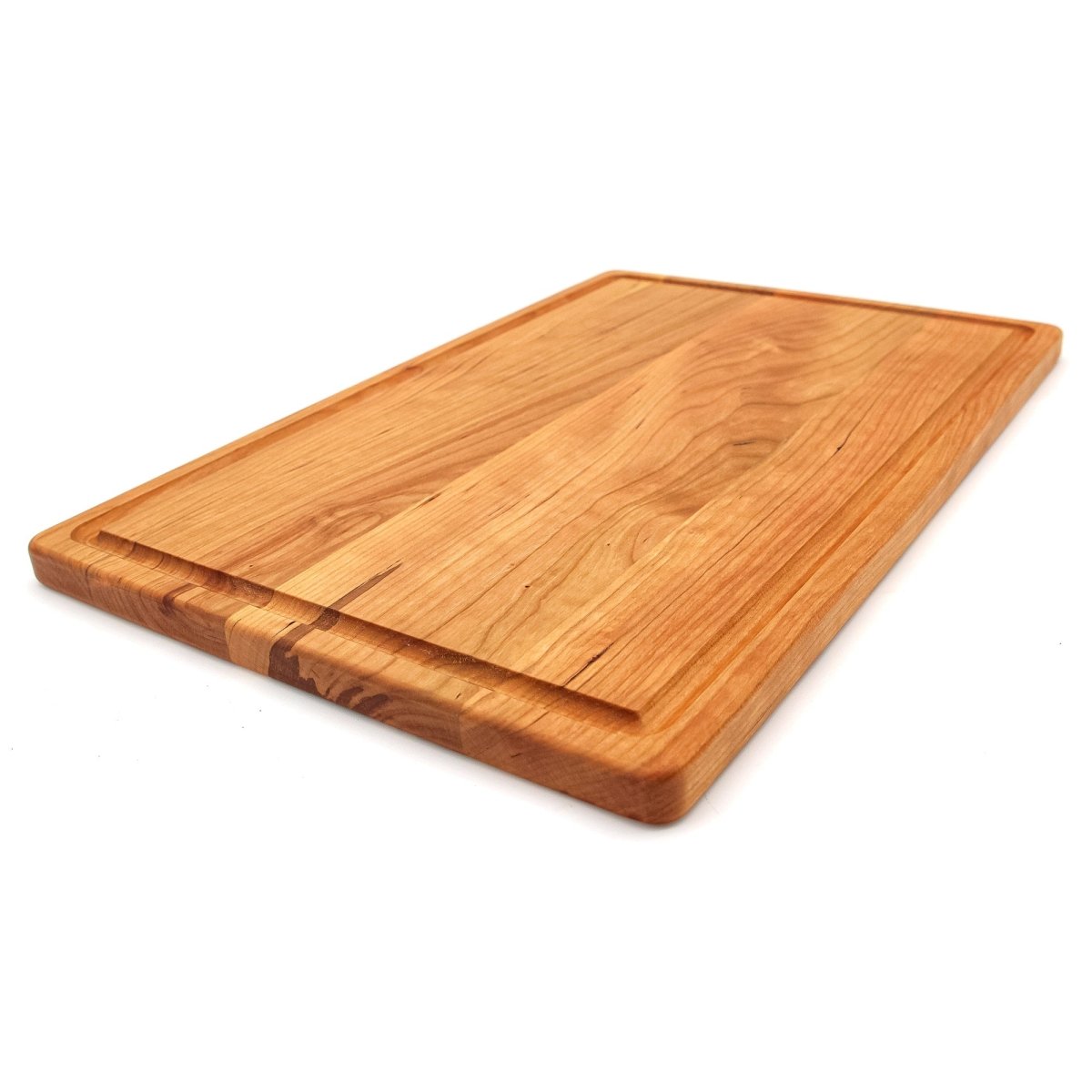 Large Cherry Wood Cutting Board With Juice Groove 18 x 12 Inches, Cherry Charcuterie Board, Cherry Cheese Board, Father's Day, 100% USA Made, - Country Life Natural Foods