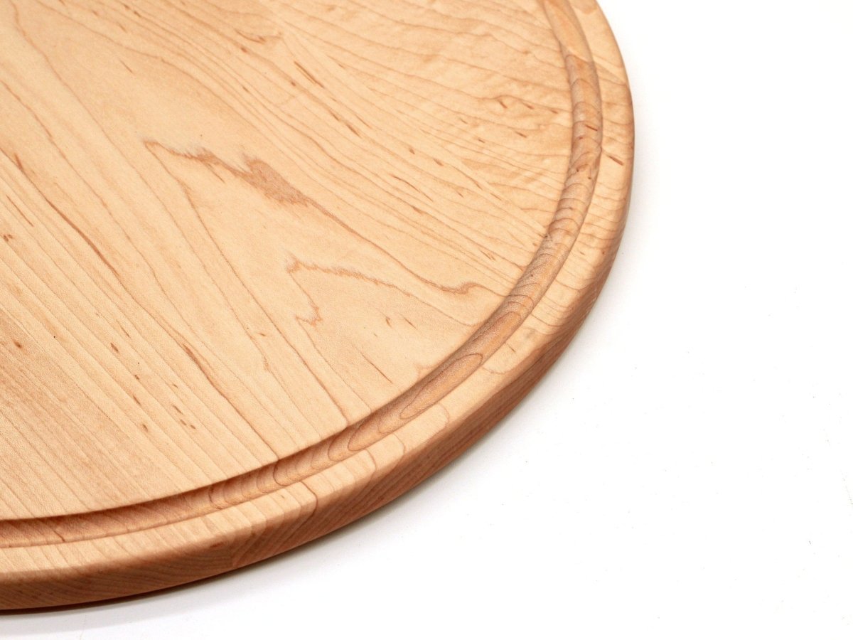 Large Walnut Round Cheese Board, 18 Inch Round Cutting Board with Juice Groove Black Walnut, Large Walnut Round Charcuterie Board, - Country Life Natural Foods