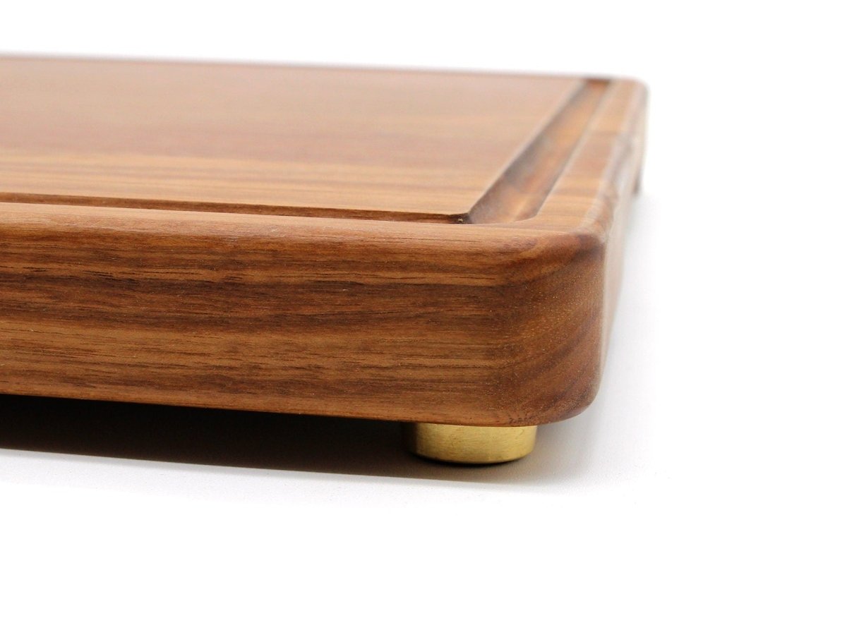 Premium Brass Cutting Board Feet - Set of 4, Includes Non-Slip Pads, and Phillips Screws. 1" Diameter Brass Hardware. 100% Made in the USA, - Country Life Natural Foods