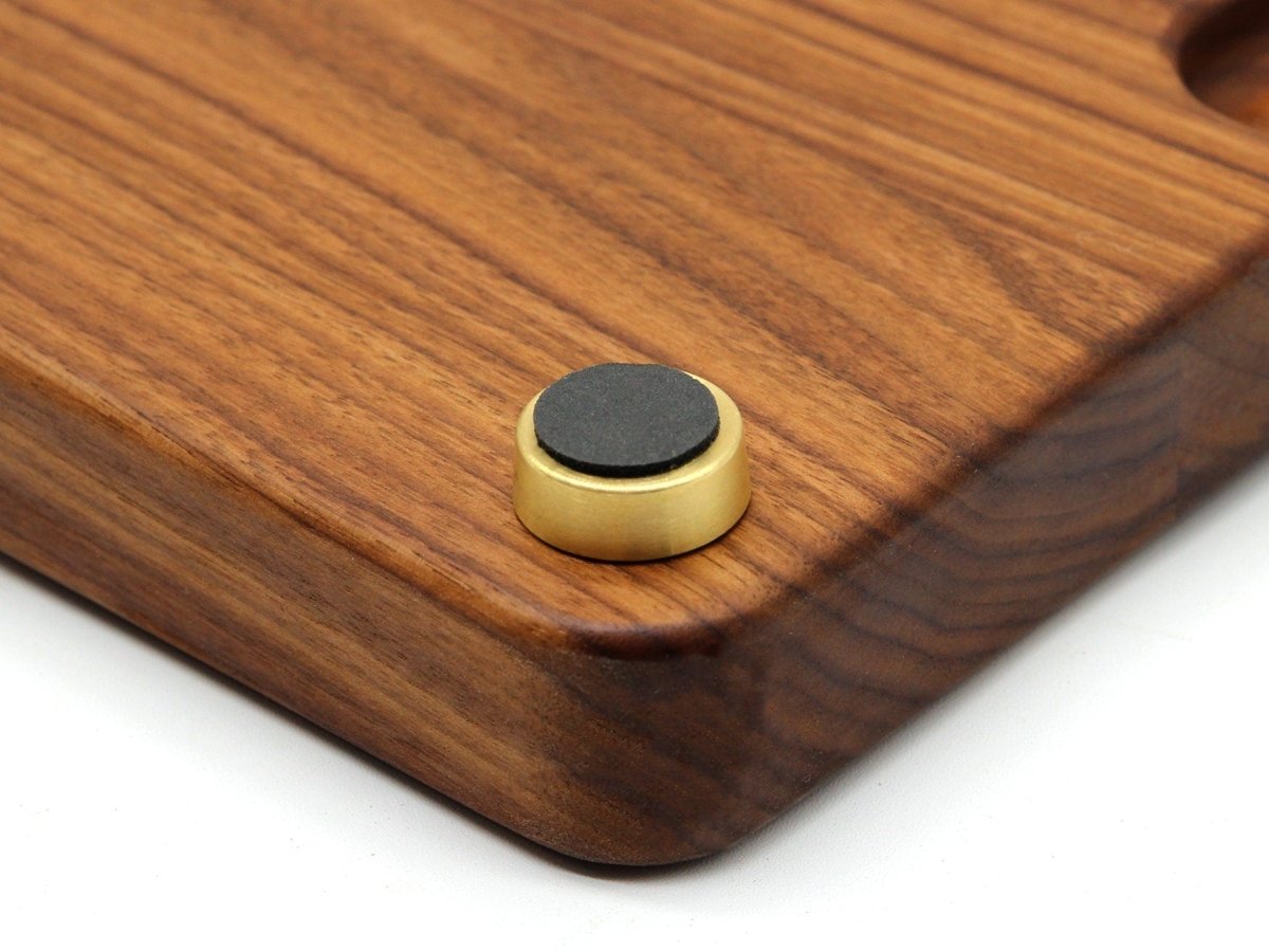 Premium Brass Cutting Board Feet - Set of 4, Includes Non-Slip Pads, and Phillips Screws. 1" Diameter Brass Hardware. 100% Made in the USA, - Country Life Natural Foods