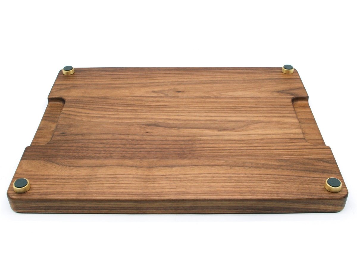 Premium Brass Cutting Board Feet - Set of 4, Includes Non-Slip Pads, and Phillips Screws. 1" Diameter Brass Hardware. 100% Made in the USA, - Country Life Natural Foods