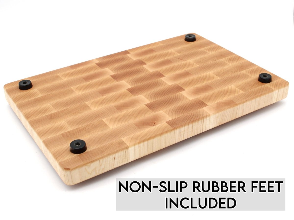 Wedding Gift, Extra Large End Grain Walnut Cutting Board, End Grain Butcher Block with Rubber Feet, Mother's Day, Anniversary Gift, USA Made, - Country Life Natural Foods