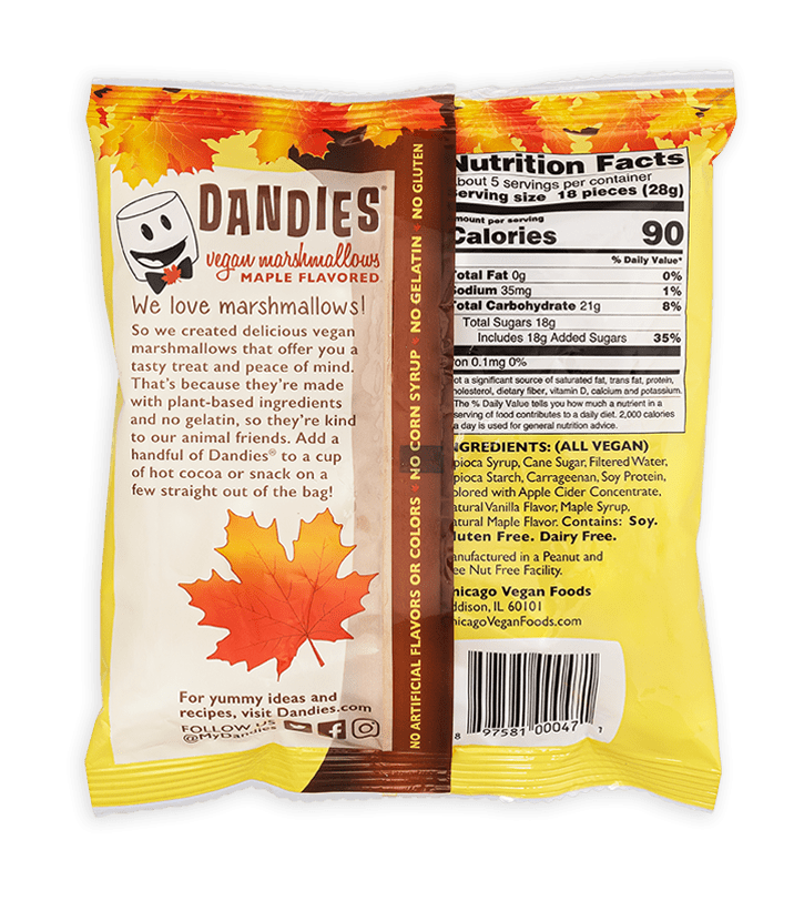 Marshmallows, Dandies, Vegan, Maple (Mini) (2-Pack), Candy - Country Life Natural Foods