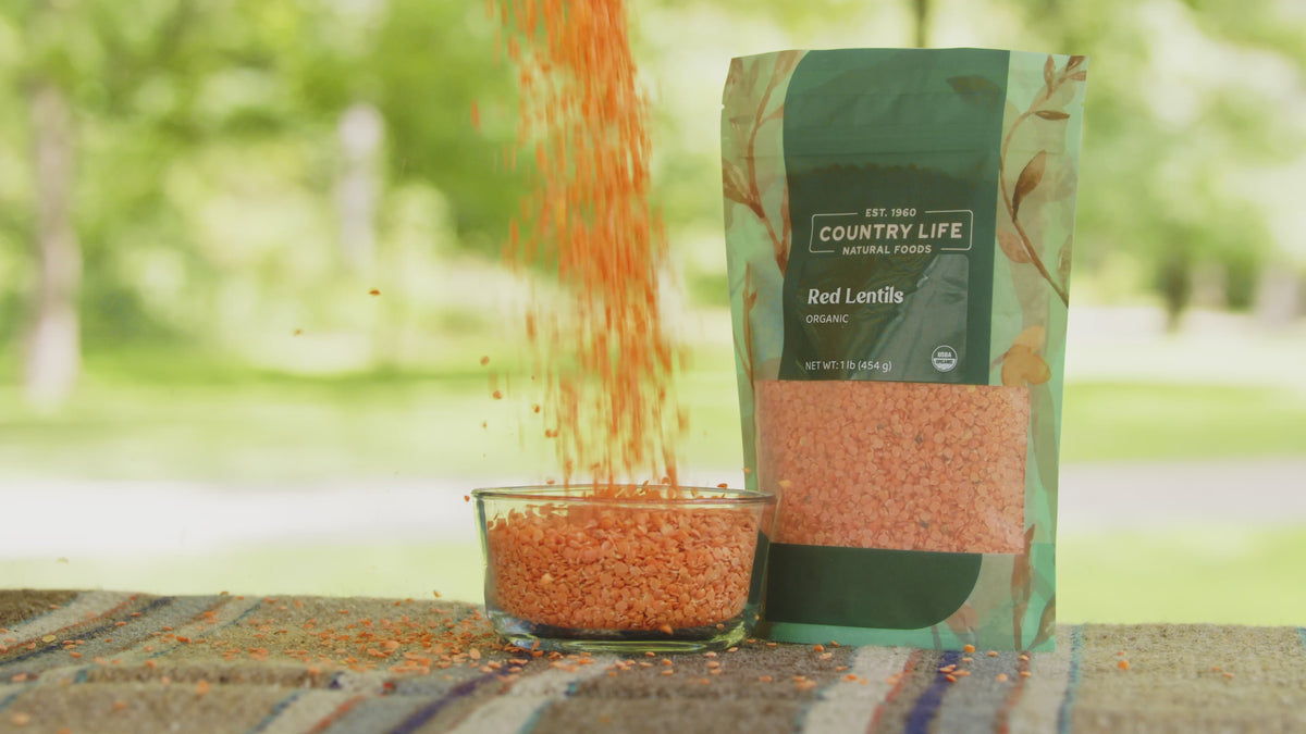 Red Lentils, Split, Organic