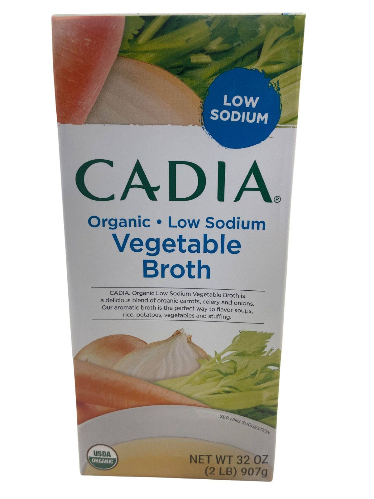 Caldo de verduras, ecológico, bajo en sodio, Cadia