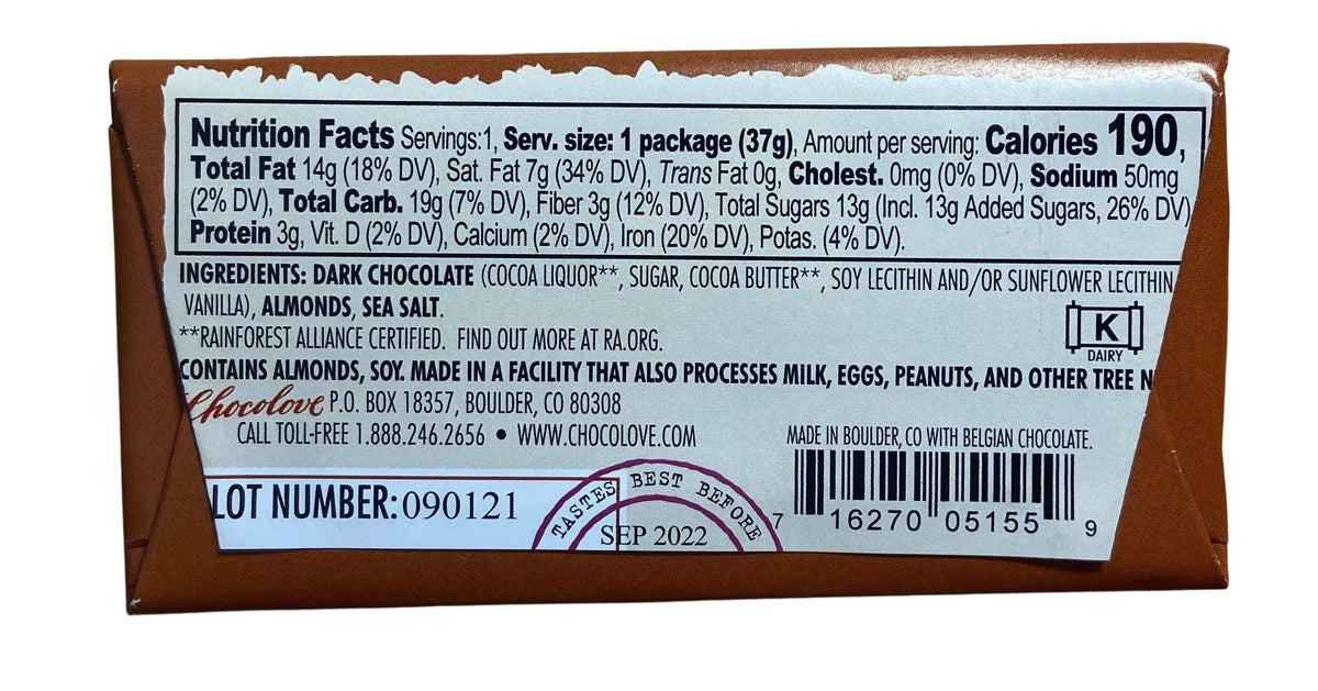 Chocolate Bars, Dark, Chocolove, Chocolate - Country Life Natural Foods