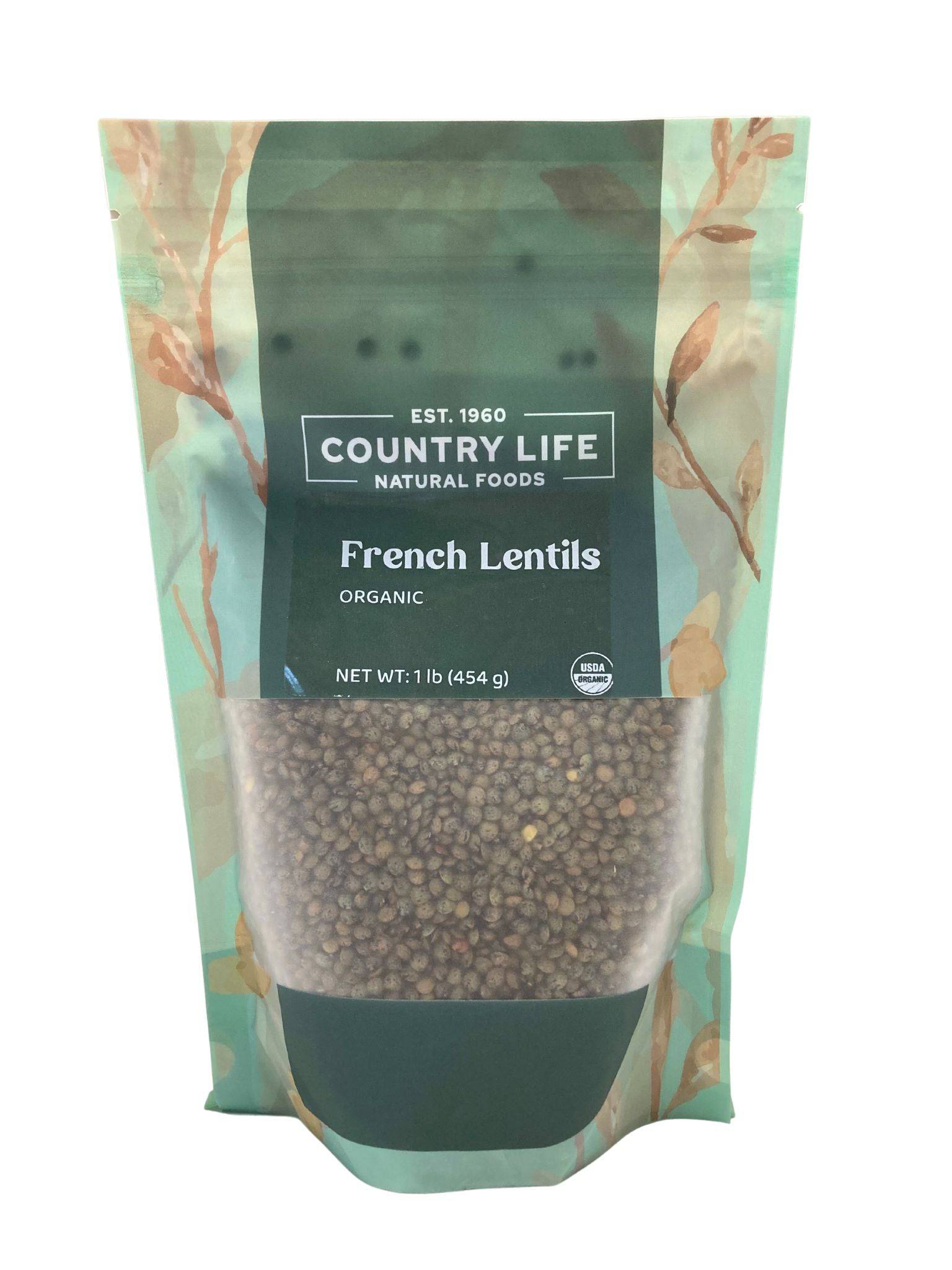 French Lentils, Organic, Lentils - Country Life Natural Foods