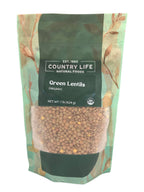 Green Lentils, Organic, Lentils - Country Life Natural Foods