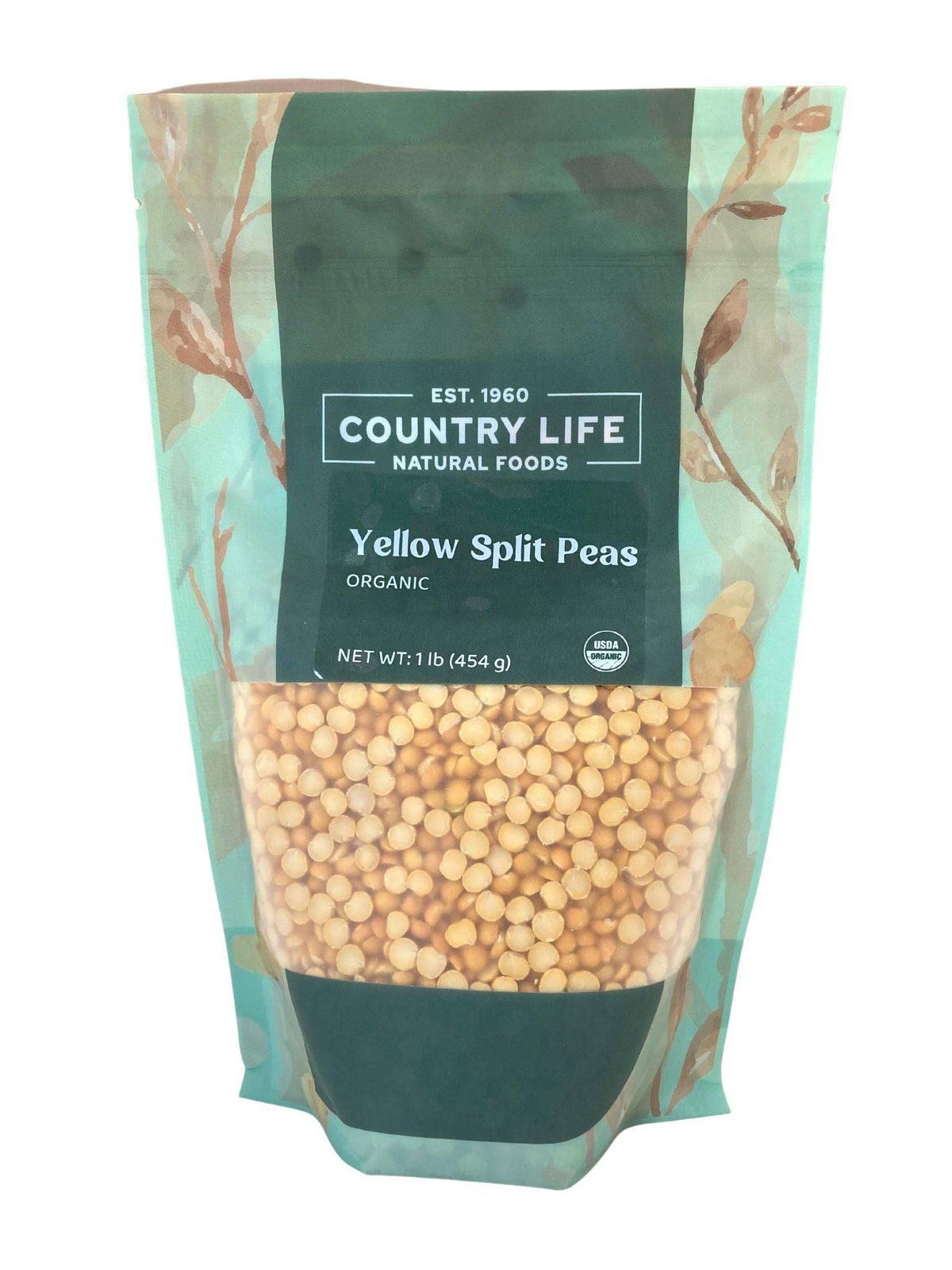 Peas, Yellow, Organic, Split, Beans - Country Life Natural Foods