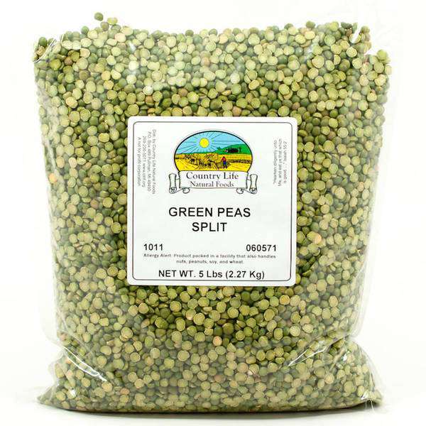Peas, Green, Split, Beans - Country Life Natural Foods