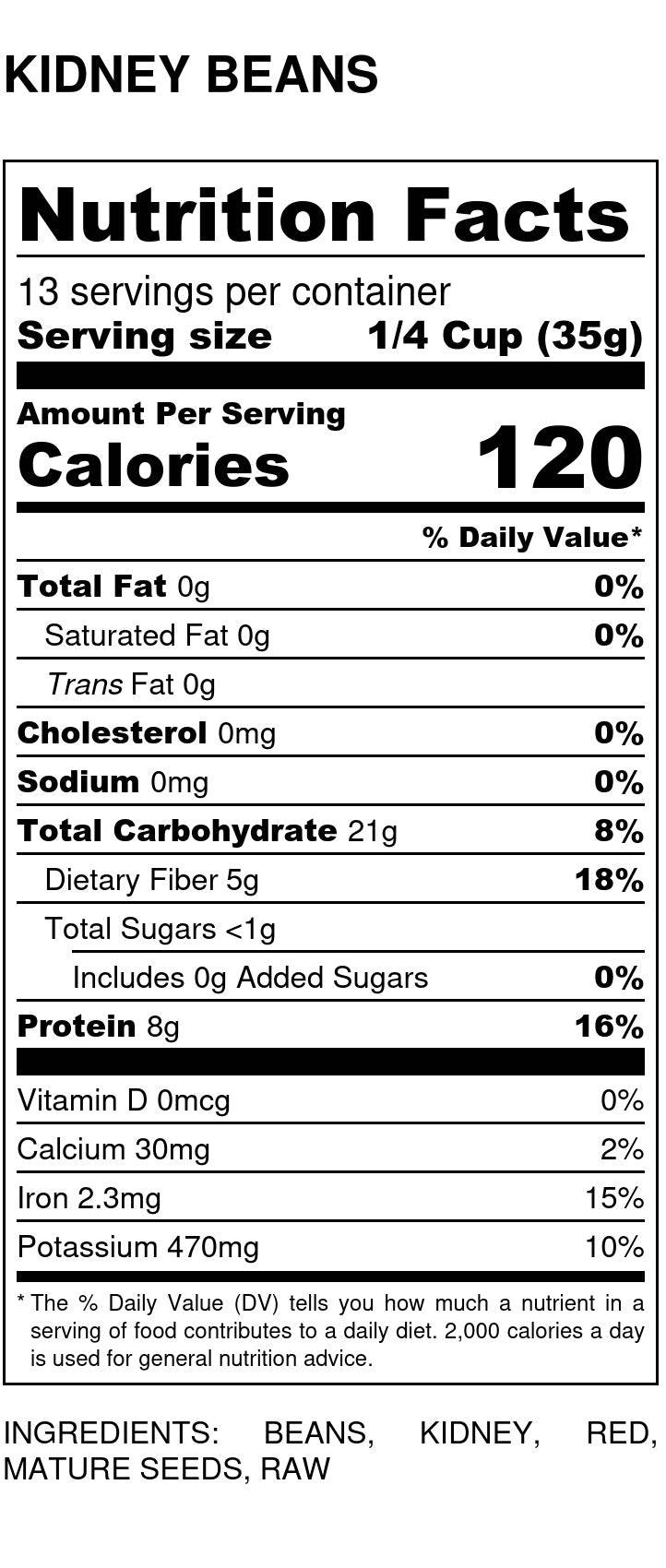 Kidney Beans, Light Red, Organic, Beans - Country Life Natural Foods
