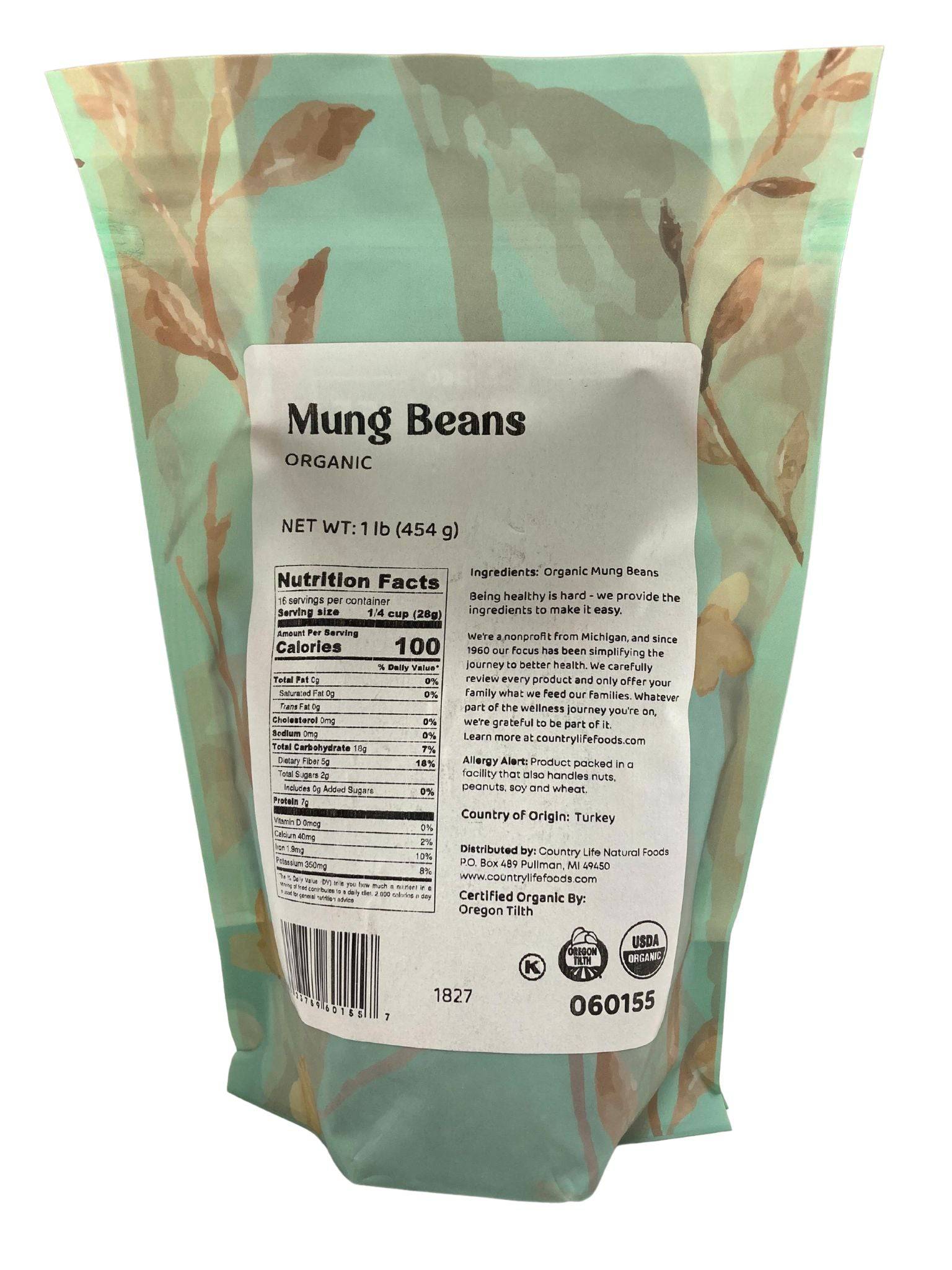 Mung Beans, Organic, Beans - Country Life Natural Foods