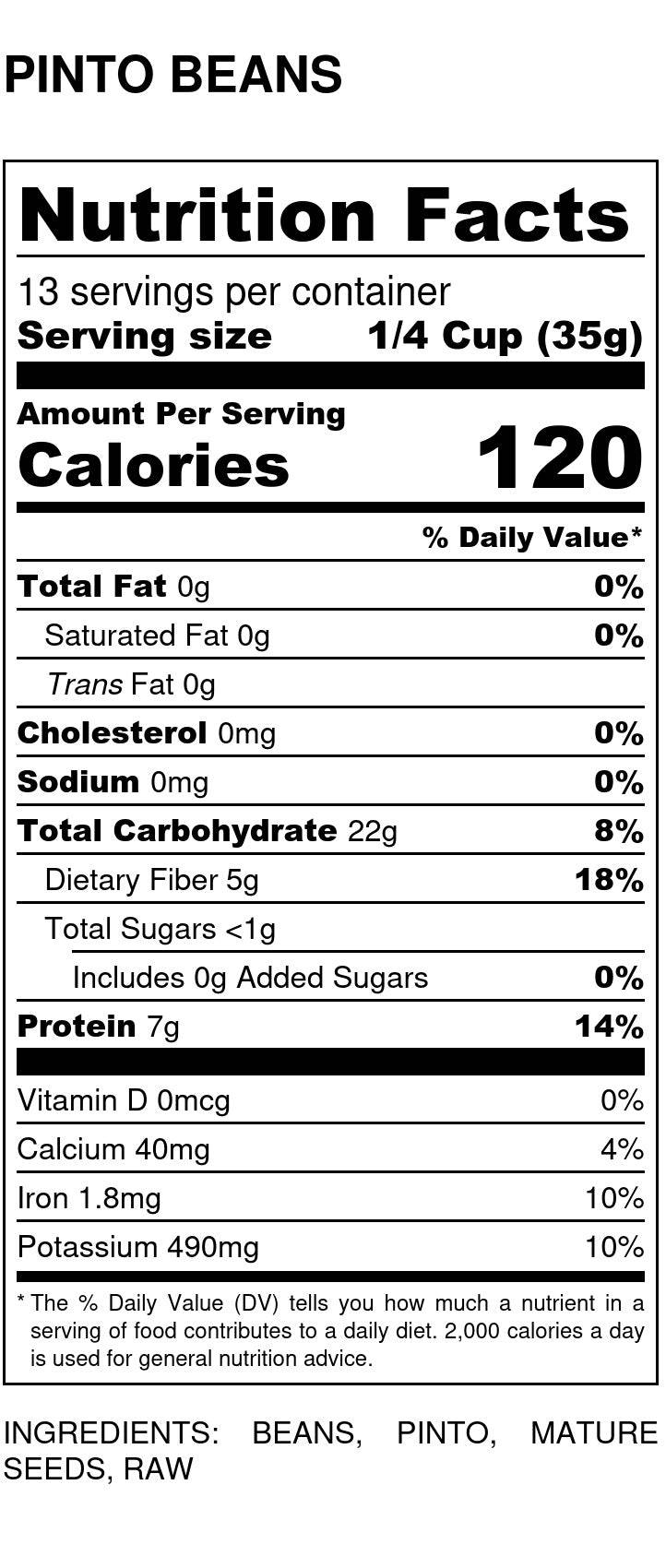 Pinto Beans, Organic, Beans - Country Life Natural Foods