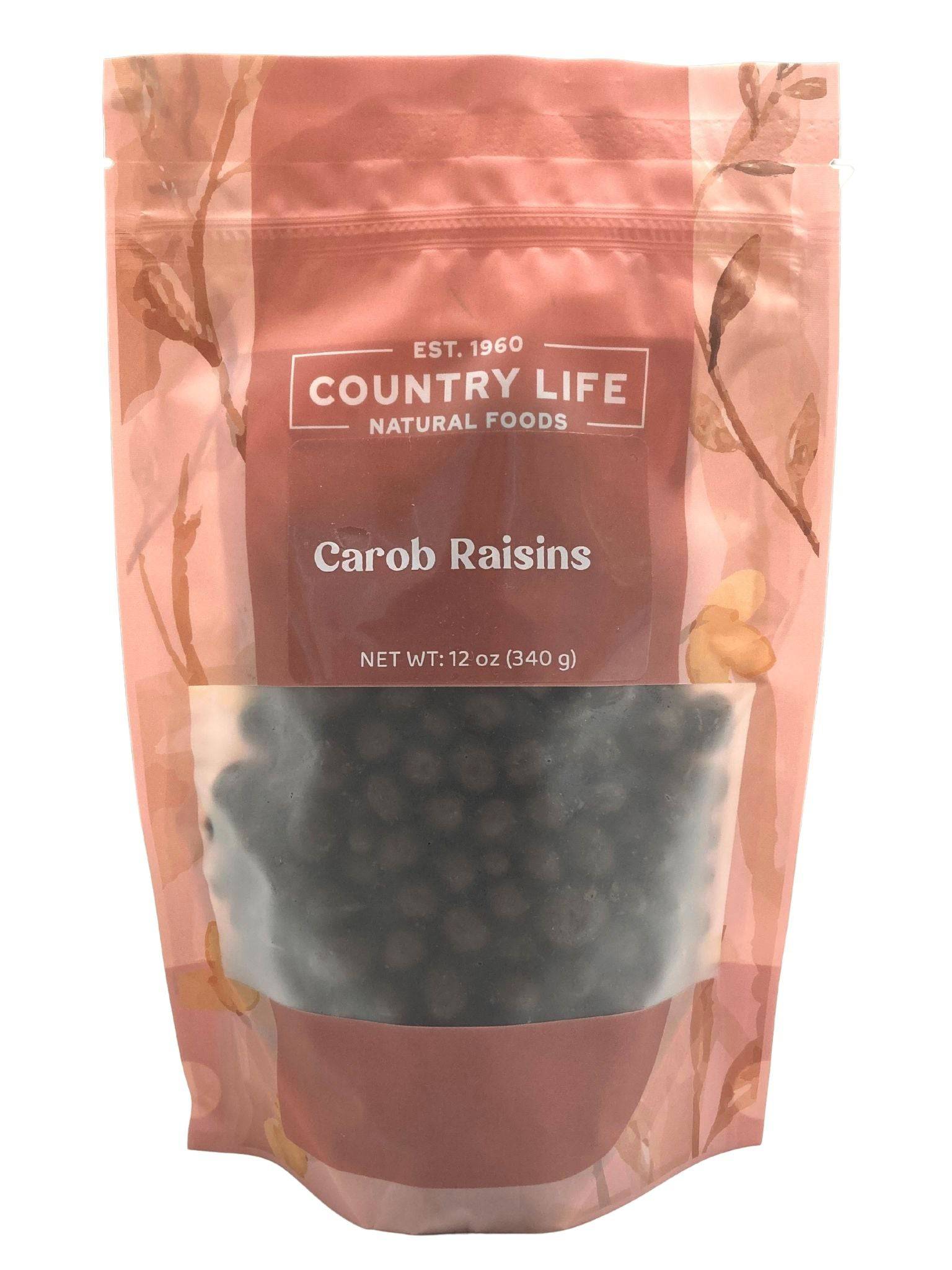 Carob Coated Raisins, Sugar Sweetened, Carob - Country Life Natural Foods