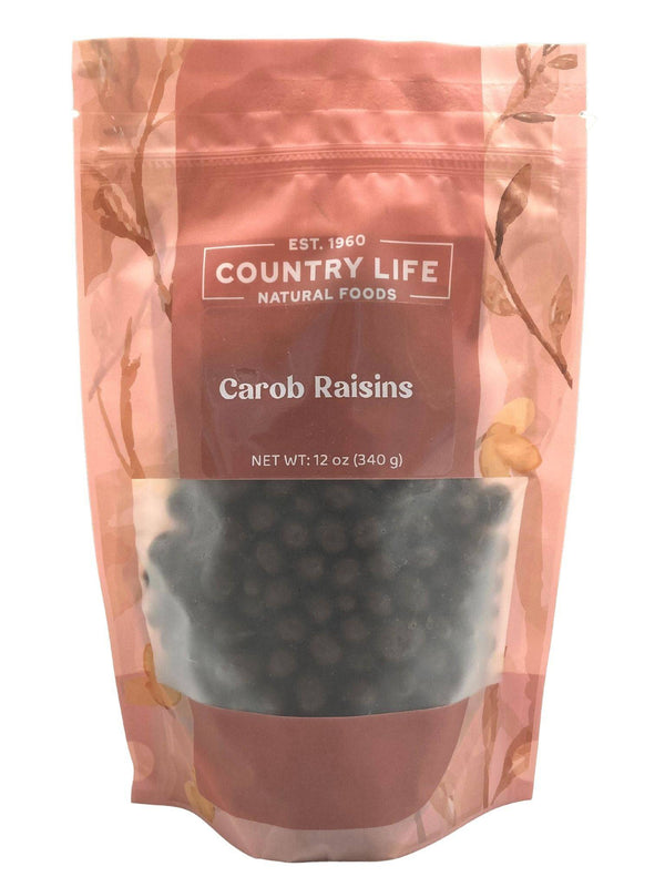 Carob Coated Raisins, Sugar Sweetened, Carob - Country Life Natural Foods