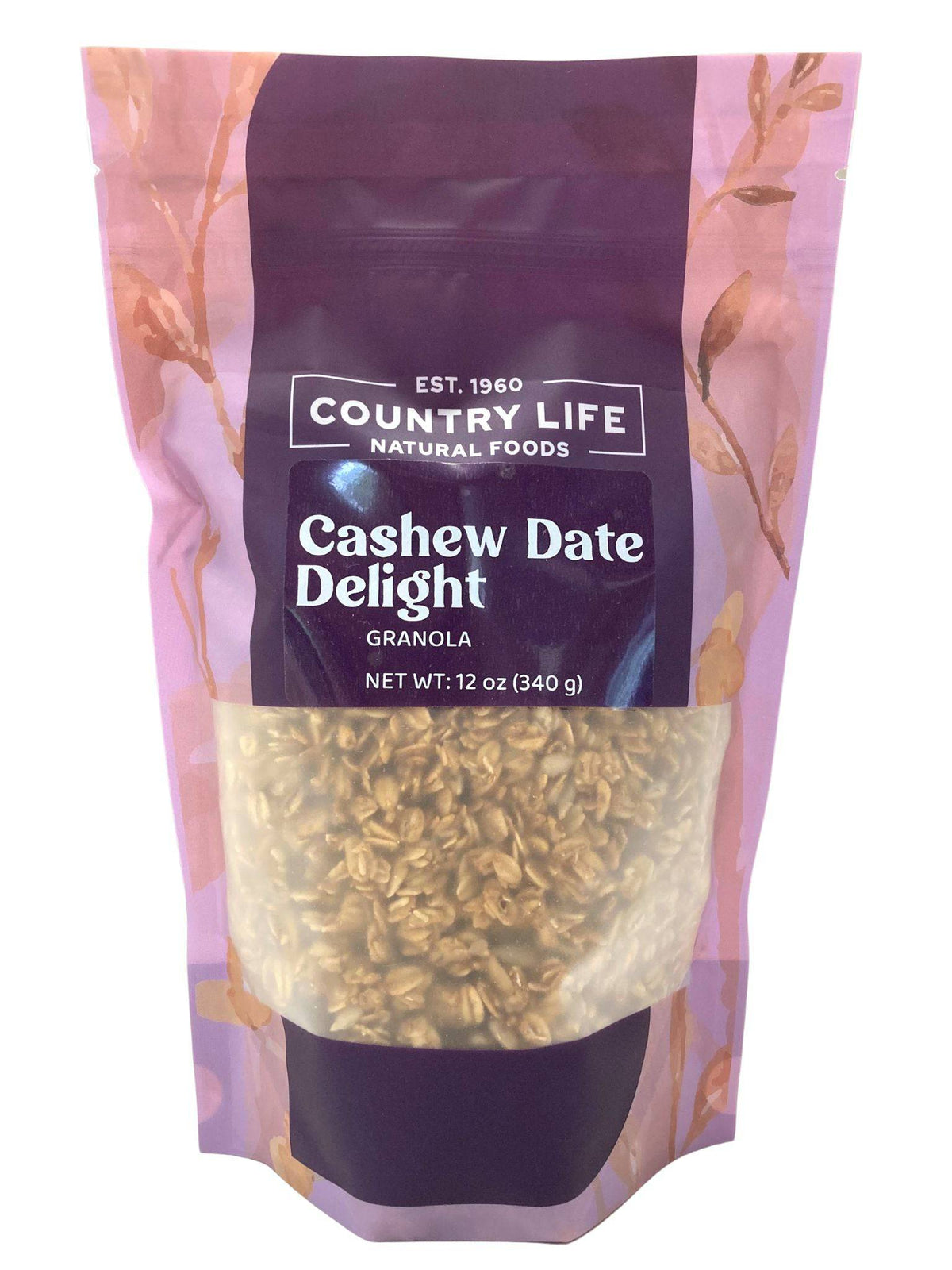 Slow-Baked Cashew Date Granola, Cereals & Granolas - Country Life Natural Foods
