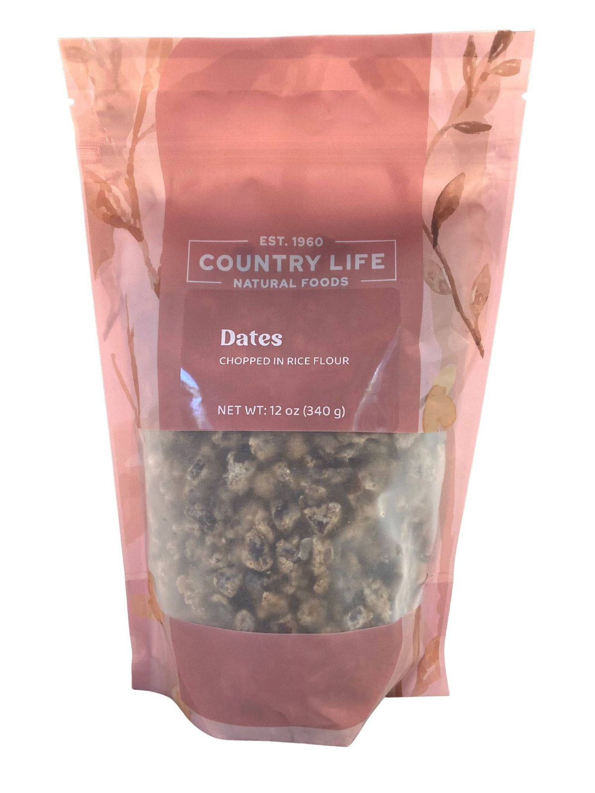 Dates, Chopped, Rice Flour, Dried Fruit - Country Life Natural Foods