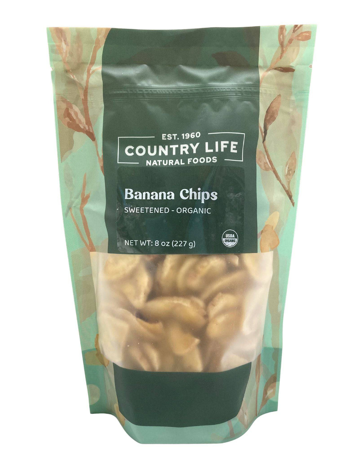 Banana Chips, Sweetened, Organic, Dried Fruit - Country Life Natural Foods