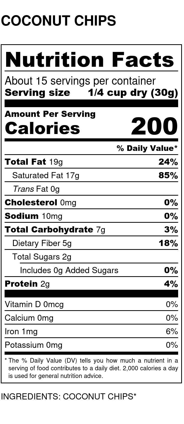 Coconut Chips, Organic, Dried Fruit - Country Life Natural Foods