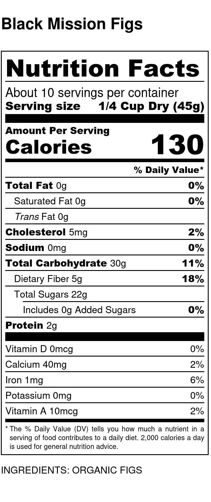 Figs, Mission, X-Choice, Organic, Dried Fruit - Country Life Natural Foods