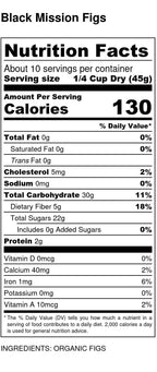 Figs, Mission, X-Choice, Organic, Dried Fruit - Country Life Natural Foods