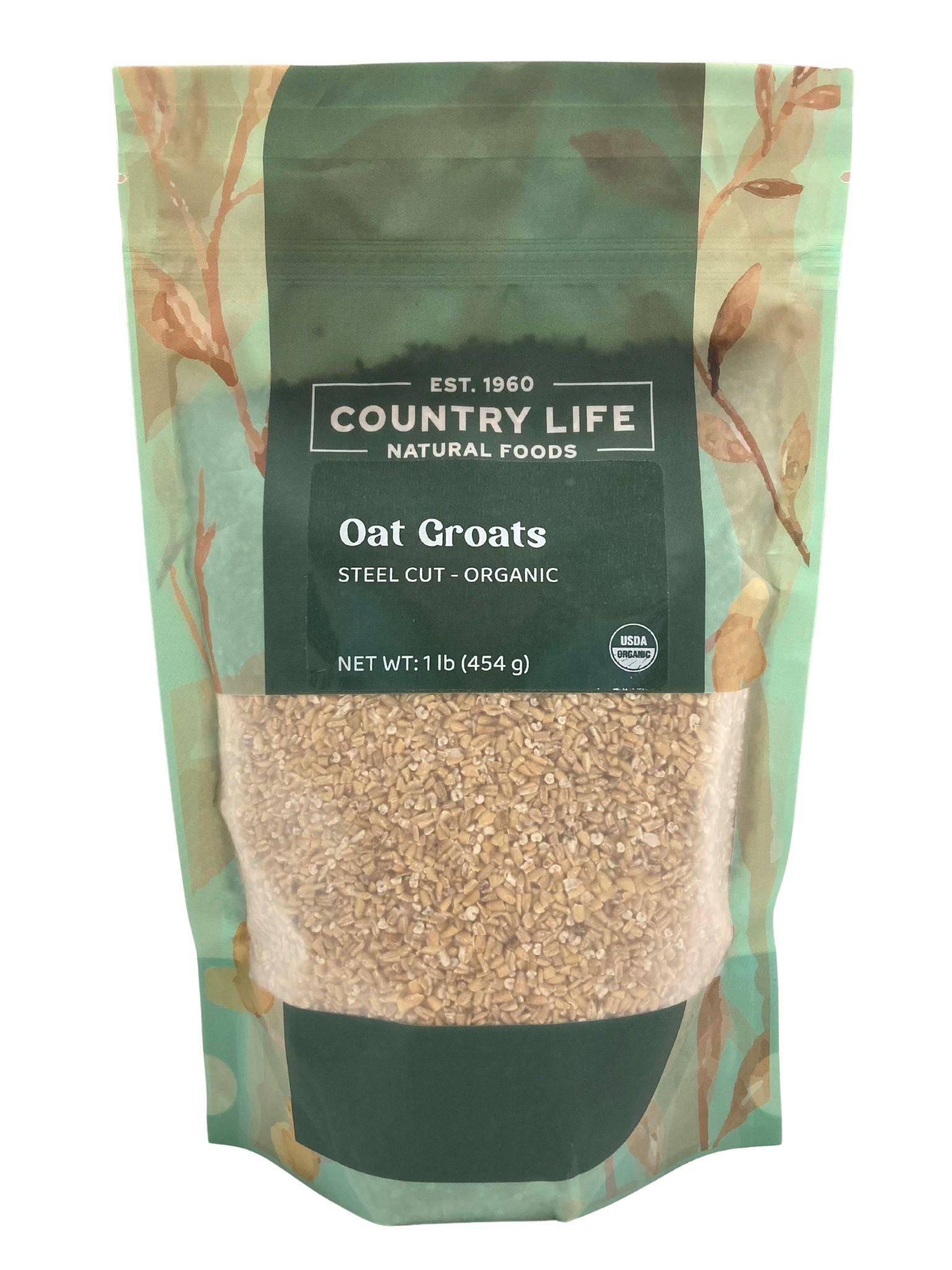 Oat Groats, Steel Cut, Organic, Oats - Country Life Natural Foods