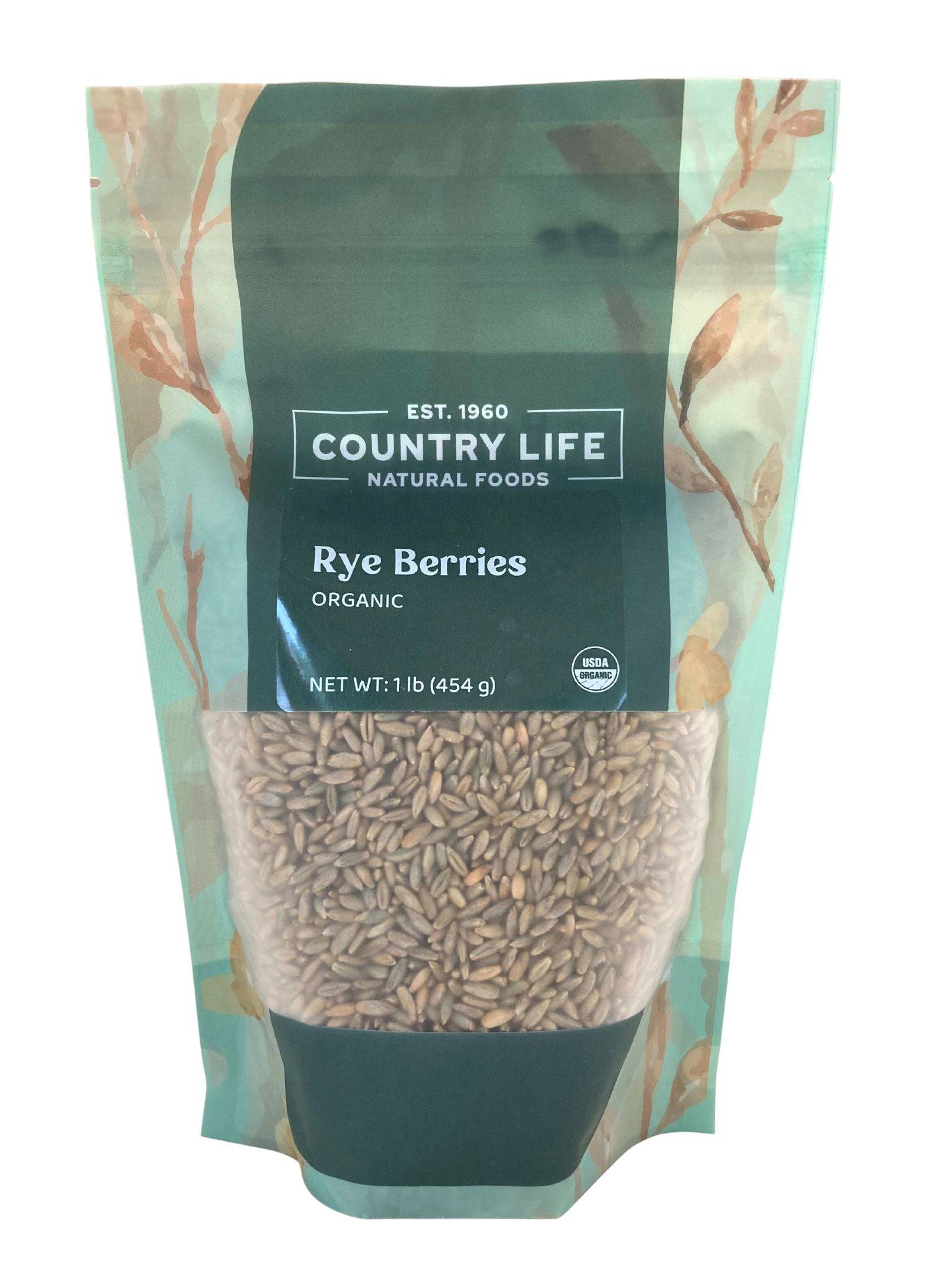 Rye Berries, Organic, Grains - Country Life Natural Foods