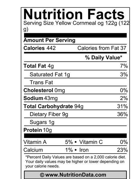 Cornmeal, Yellow, Organic, Grains - Country Life Natural Foods