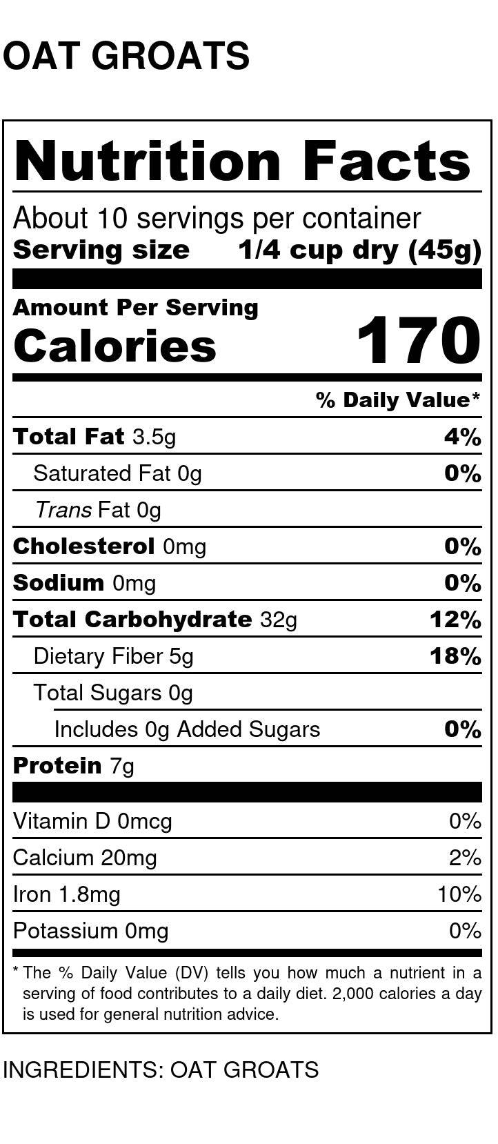 Oat Groats, Steel Cut, Organic, Oats - Country Life Natural Foods