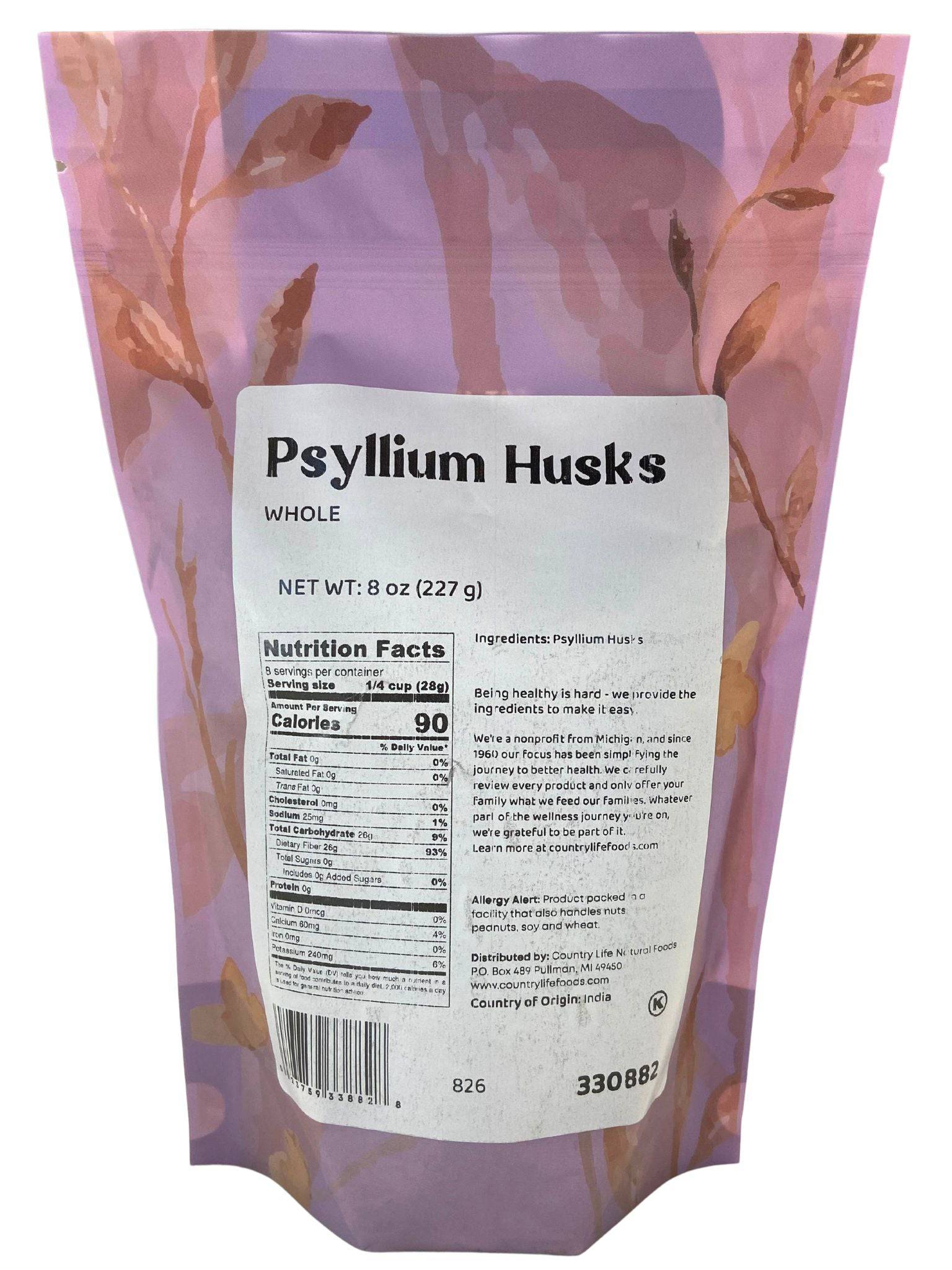 Psyllium Husks, Whole, Egg Replacers & Binders - Country Life Natural Foods