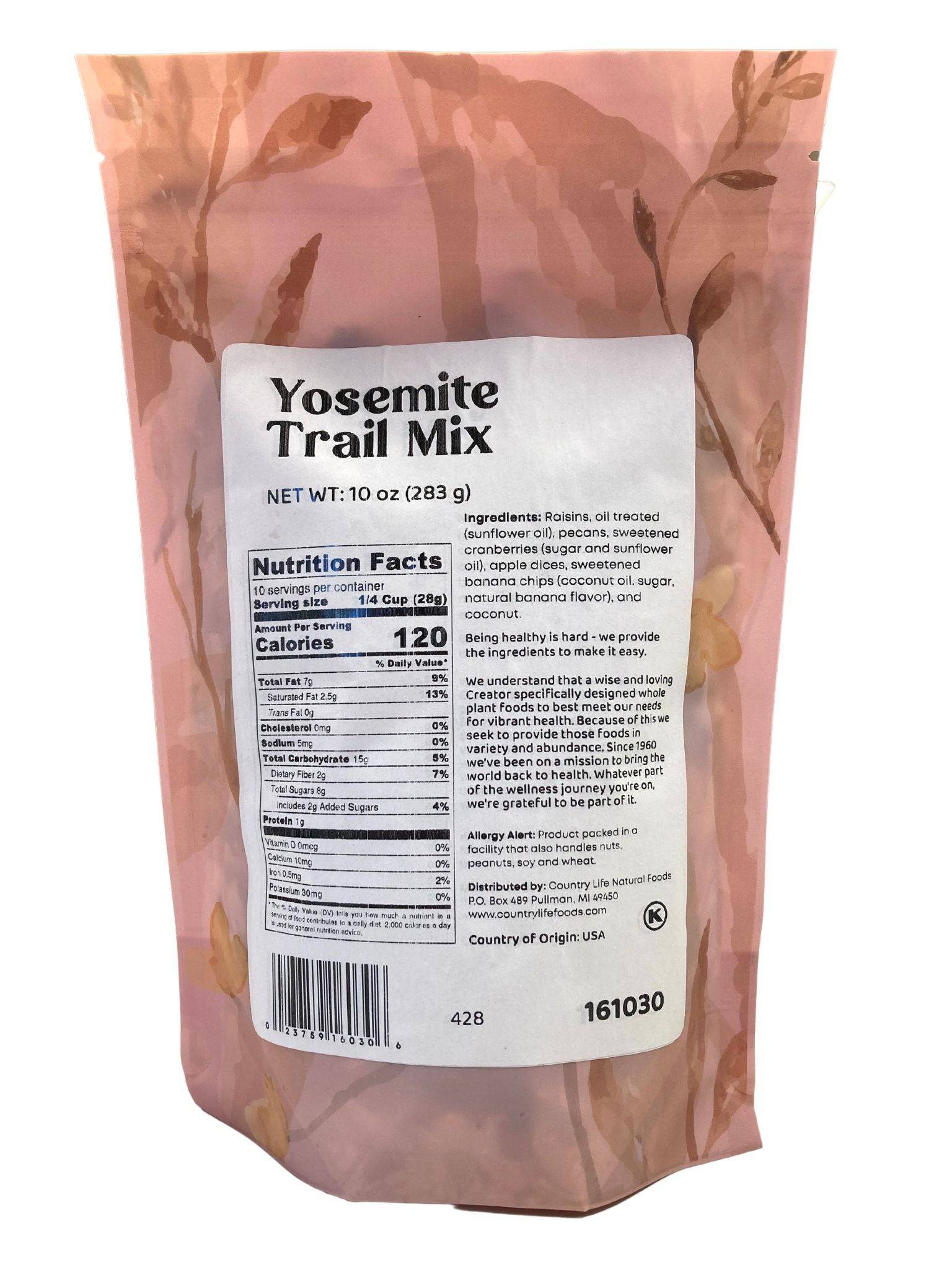 Yosemite Trail Mix, Trail Mix - Country Life Natural Foods
