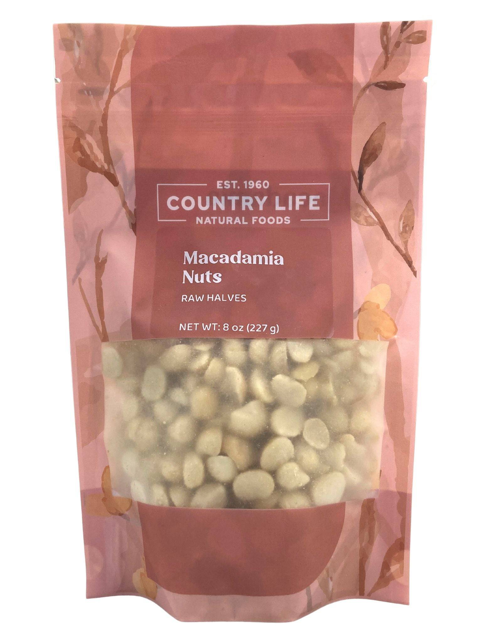 Macadamia Nut Halves, Nuts - Country Life Natural Foods