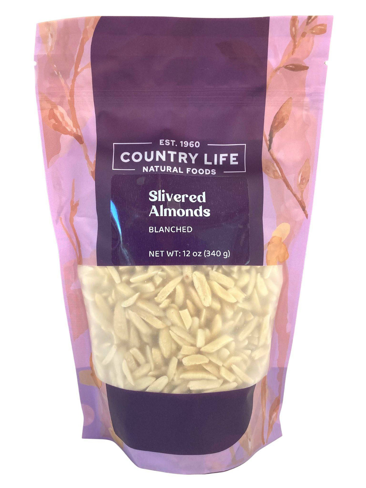 Almonds, Slivered, Blanched, Nuts - Country Life Natural Foods