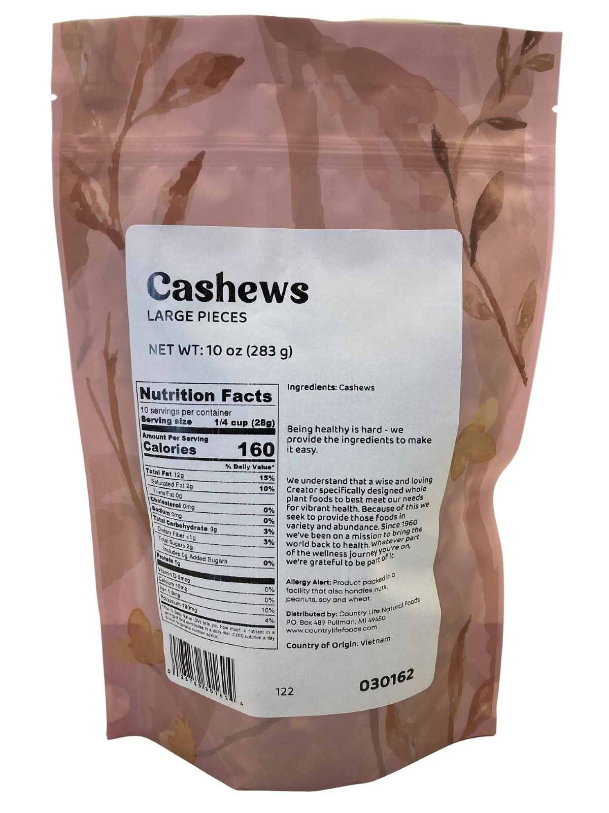 Cashews, Large Pieces, Nuts - Country Life Natural Foods
