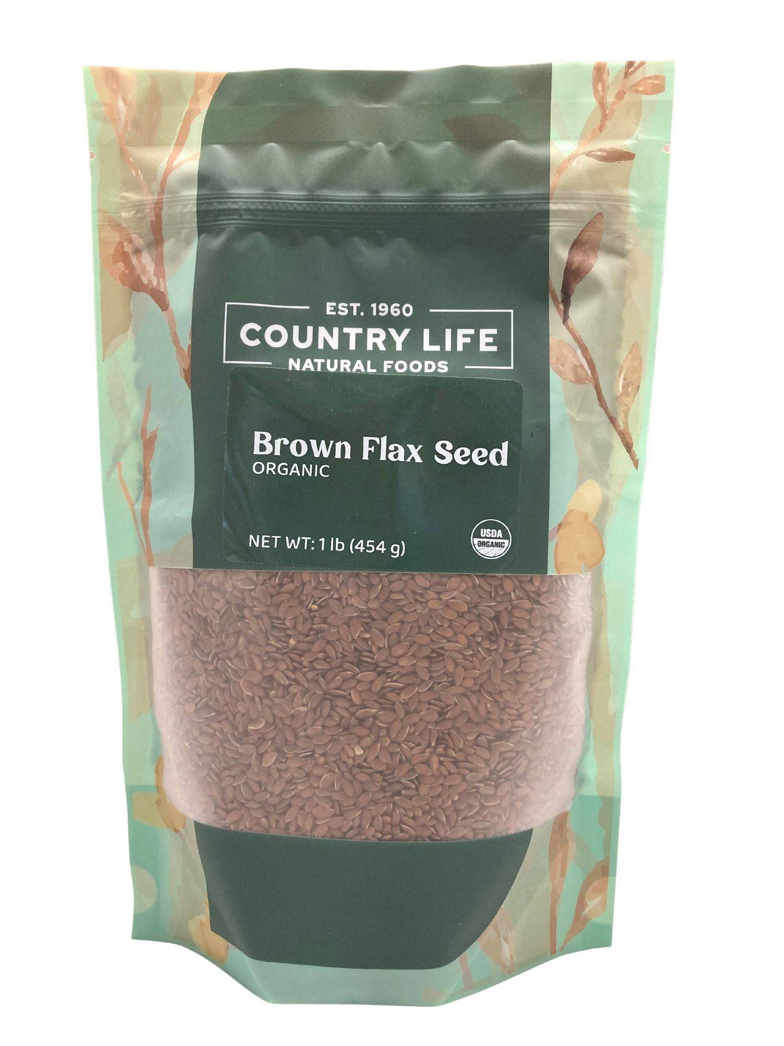 Flax Seeds, Brown, Organic, Seeds - Country Life Natural Foods