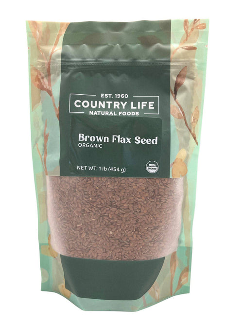 Flax Seeds, Brown, Organic, Seeds - Country Life Natural Foods