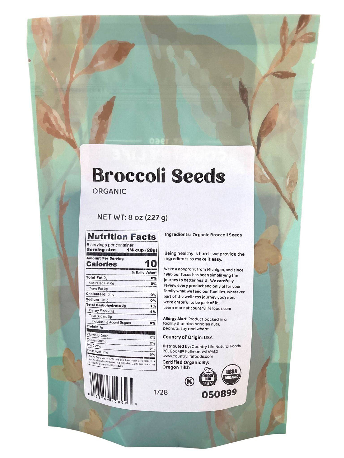 Broccoli Seed, Organic, Seeds - Country Life Natural Foods