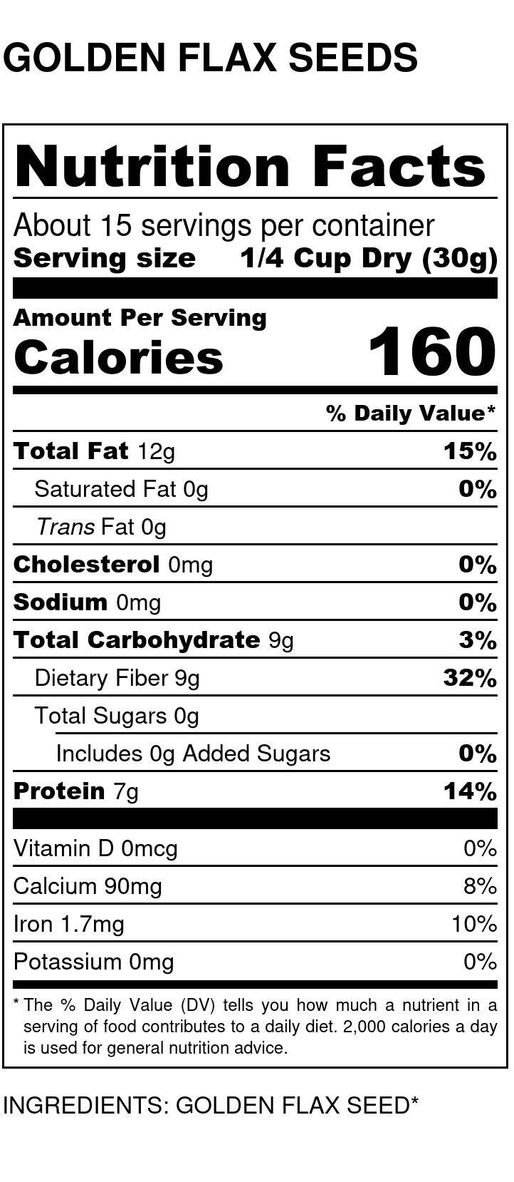 Flax Seeds, Golden, Organic, Seeds - Country Life Natural Foods