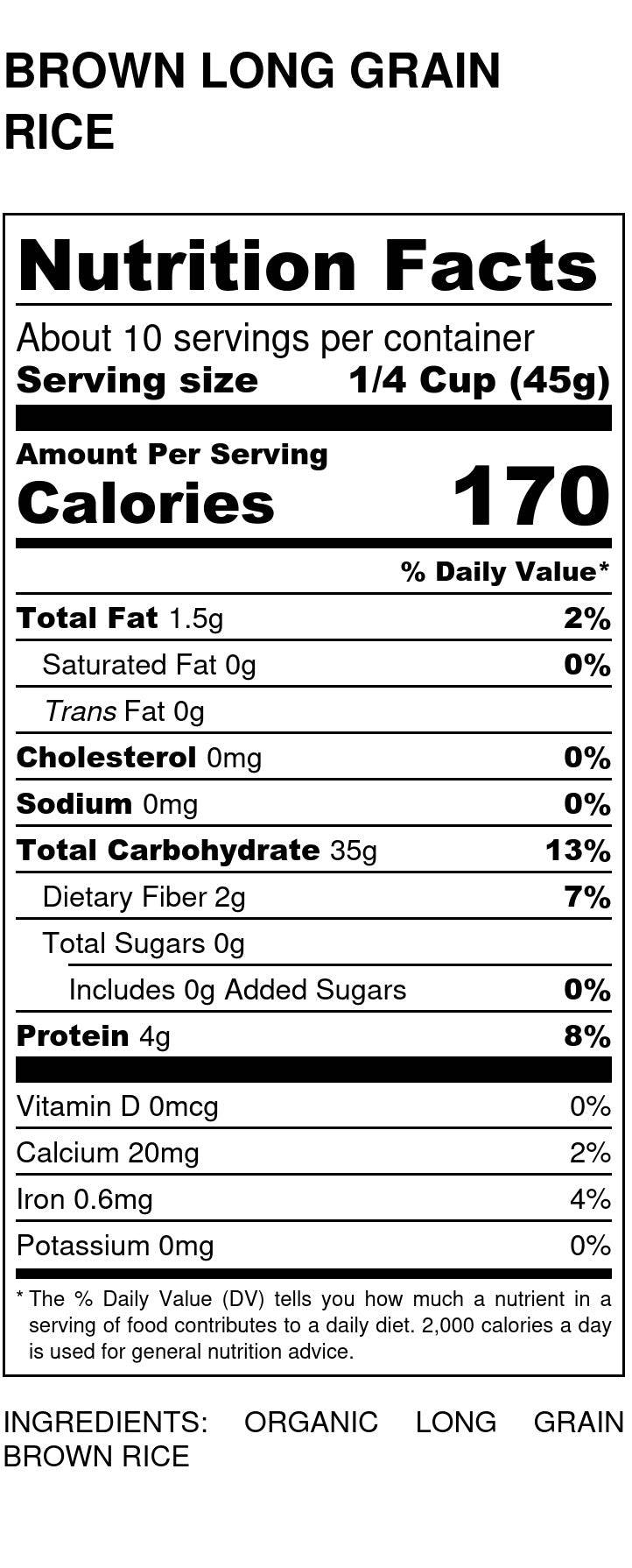 Long Rice, Brown, Lundberg, Rice - Country Life Natural Foods