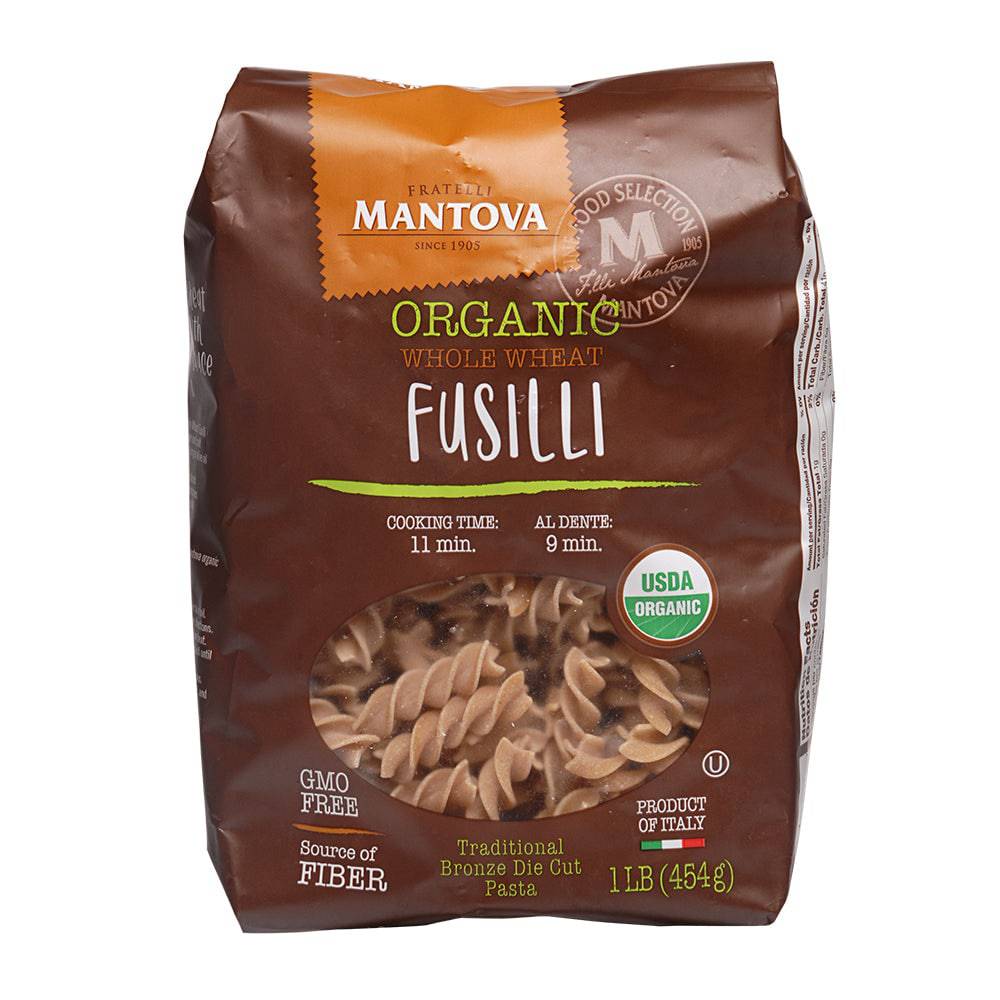 Fusilli, Whole Wheat, Organic, Pasta & Noodles - Country Life Natural Foods