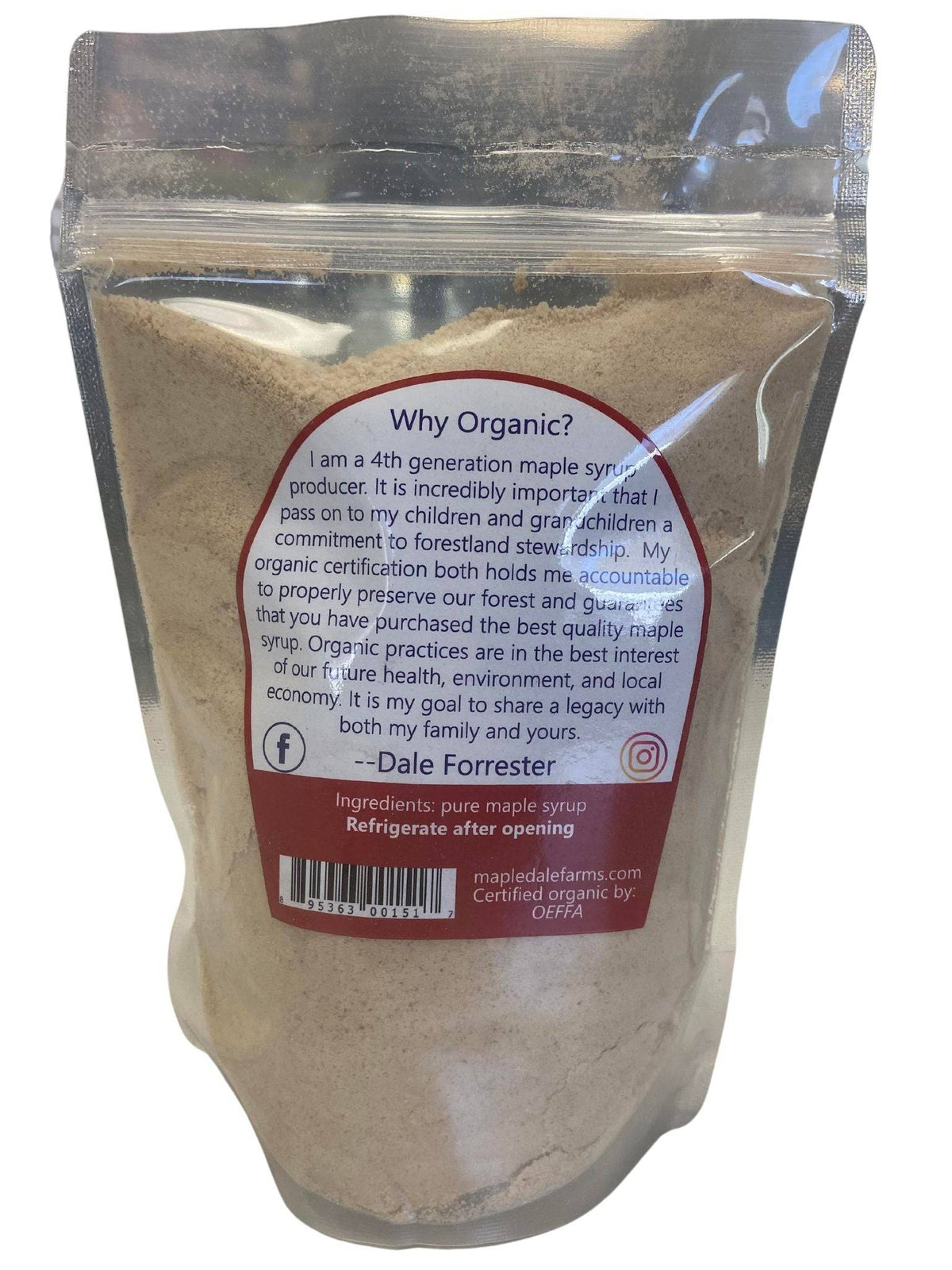 Maple Sugar Granules, Other Sweeteners - Country Life Natural Foods