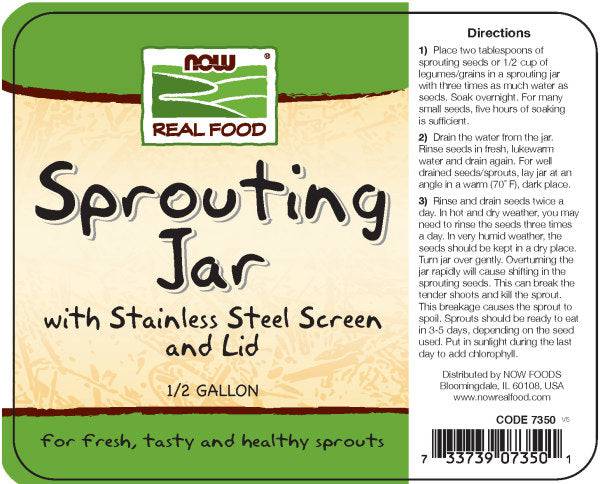 Sprouting Jar, Kitchen Tools & Utensils - Country Life Natural Foods