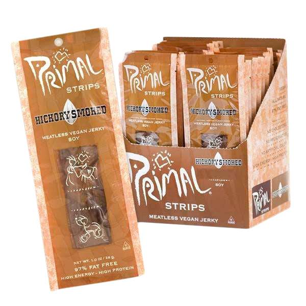 Jerky, Hickory Smoked, Vegan, Primal Strips, Meat Substitutes - Country Life Natural Foods