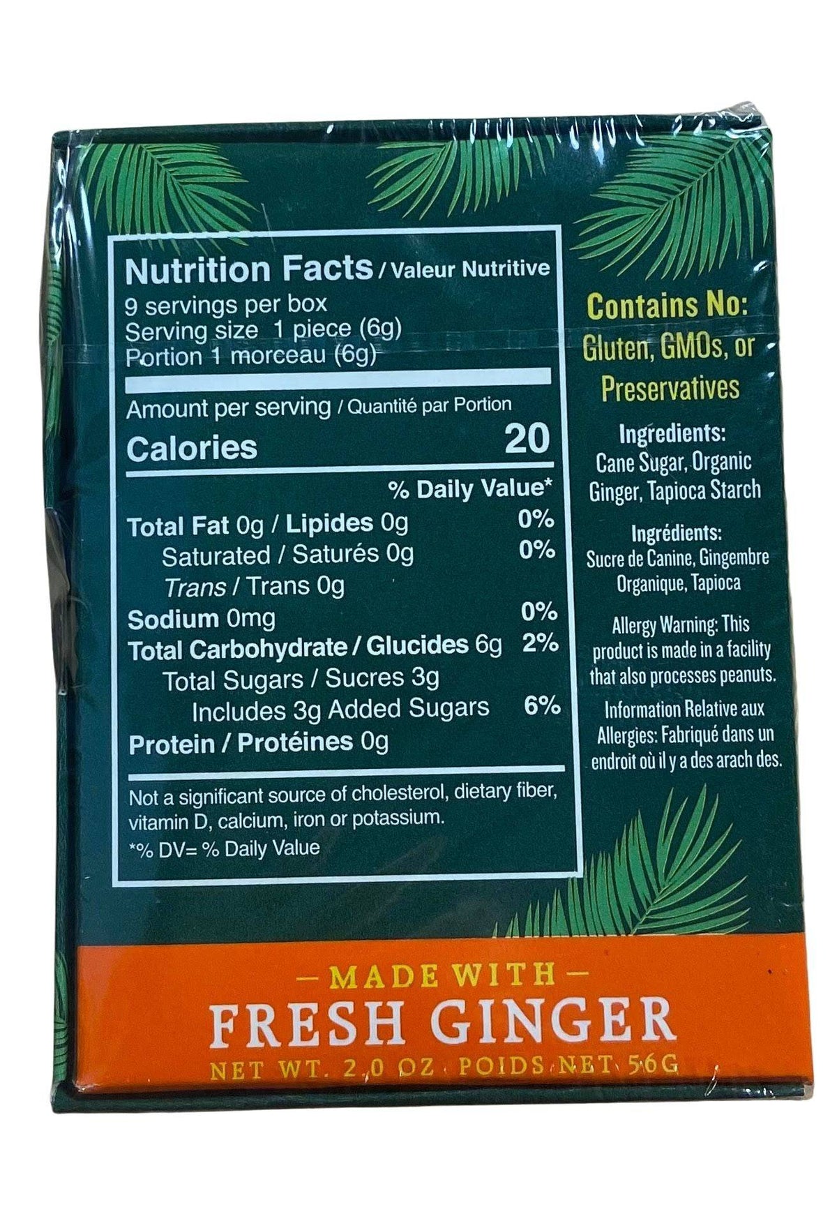 Ginger Chews, Reeds, Candy - Country Life Natural Foods