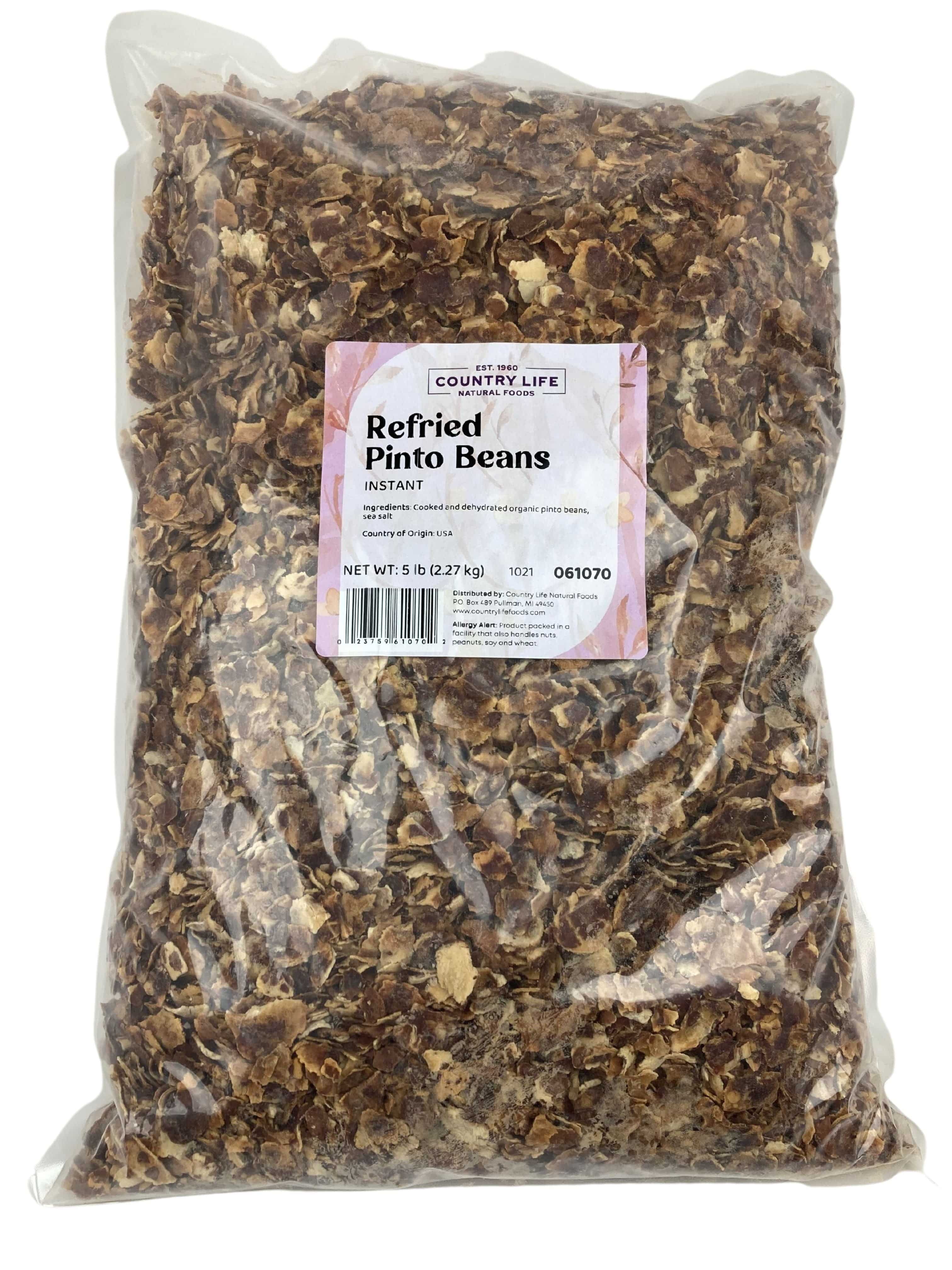 Pinto Beans, Instant, Organic, Low Salt, Beans - Country Life Natural Foods