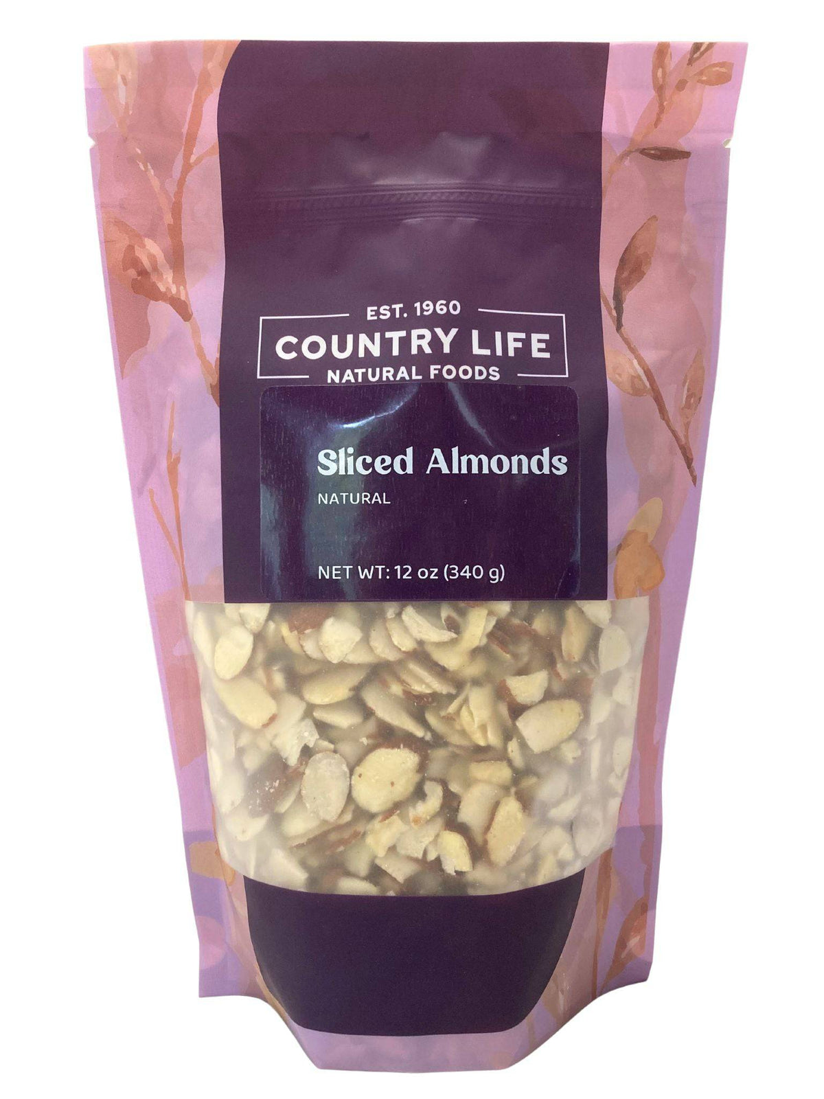 Almonds, Sliced, Natural, Nuts - Country Life Natural Foods